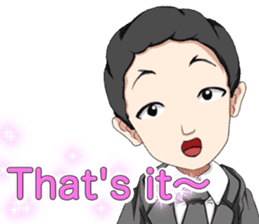 Lovely Loose Foot English sticker #14658153