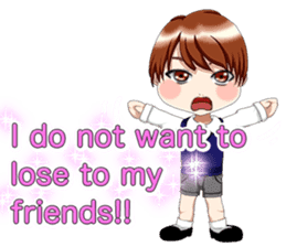 Lovely Loose Foot English sticker #14658154