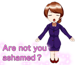 Lovely Loose Foot English sticker #14658156