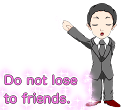 Lovely Loose Foot English sticker #14658157