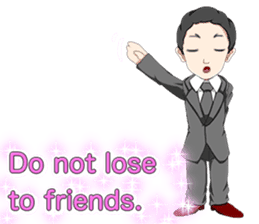 Lovely Loose Foot English sticker #14658157