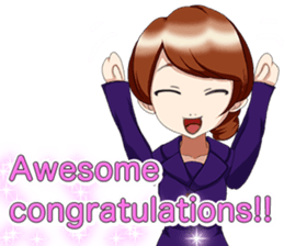 Lovely Loose Foot English sticker #14658160