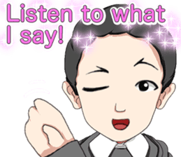 Lovely Loose Foot English sticker #14658165