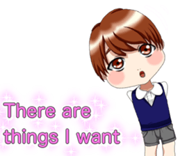 Lovely Loose Foot English sticker #14658166