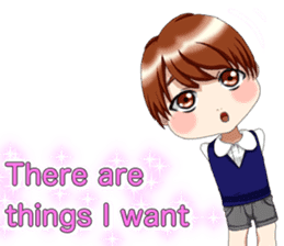 Lovely Loose Foot English sticker #14658166