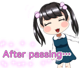 Lovely Loose Foot English sticker #14658167