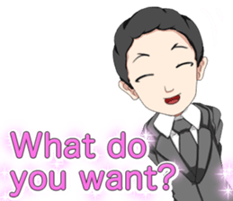 Lovely Loose Foot English sticker #14658169