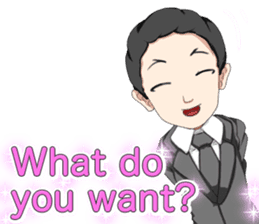 Lovely Loose Foot English sticker #14658169