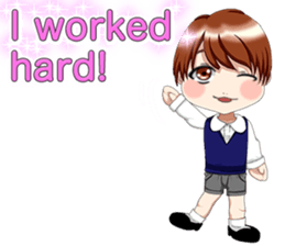 Lovely Loose Foot English sticker #14658170