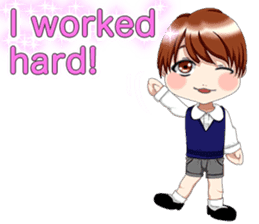 Lovely Loose Foot English sticker #14658170