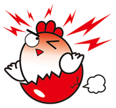 New Year's day of a chicken. sticker #14658316