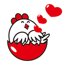New Year's day of a chicken. sticker #14658329