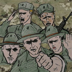 military sticker oni gunsou