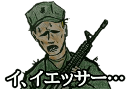 military sticker oni gunsou sticker #14658526