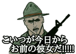 military sticker oni gunsou sticker #14658537