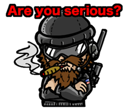 Curl Sergeant- special forces vol.3 sticker #14659579