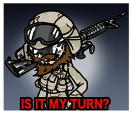 Curl Sergeant- special forces vol.3 sticker #14659580