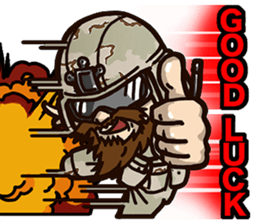 Curl Sergeant- special forces vol.3 sticker #14659584