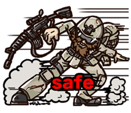 Curl Sergeant- special forces vol.3 sticker #14659587