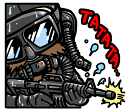 Curl Sergeant- special forces vol.3 sticker #14659589