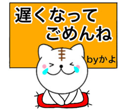Names cat kayo sticker #14660509