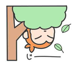 Monkey with narrow eyes sticker #14660662