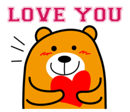 Liu-Lang Bear-LOVE Time sticker #14661627