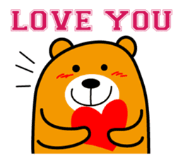 Liu-Lang Bear-LOVE Time sticker #14661627