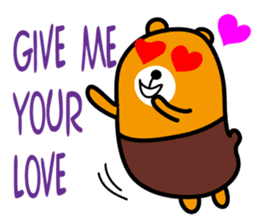 Liu-Lang Bear-LOVE Time sticker #14661634