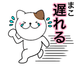 Names cat mako sticker #14661905