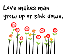 Greetings card with flower sticker #14661924