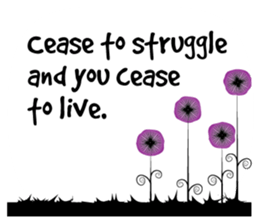 Greetings card with flower sticker #14661935