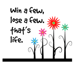 Greetings card with flower sticker #14661938