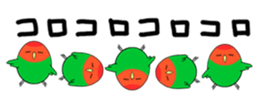 Round Peach-faced Lovebird ! sticker #14664479