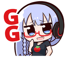 Gamer Girl Nero sticker #14664550