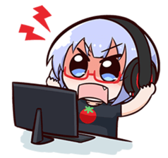 Gamer Girl Nero sticker #14664554
