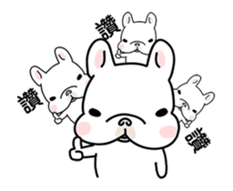 French Bulldog-White Bubble4.0 sticker #14664615