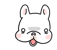 French Bulldog-White Bubble4.0 sticker #14664623