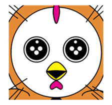 Hoodie chicken" Yapee" sticker #14664902