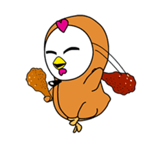 Hoodie chicken" Yapee" sticker #14664906