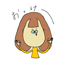 Glasses Woman's Sticker