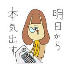 Glasses Woman's Sticker sticker #14666859