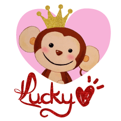 Lucky Heart~Smiling little monkey