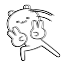 Violently blurry bear sticker #14667642