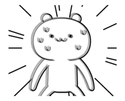 Violently blurry bear sticker #14667660