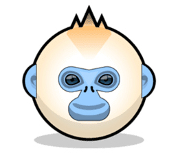 Snub Nose Stickers - Golden Monkey Emoji sticker #14668334
