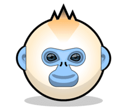 Snub Nose Stickers - Golden Monkey Emoji sticker #14668334