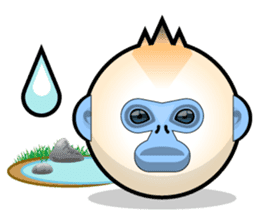 Snub Nose Stickers - Golden Monkey Emoji sticker #14668338