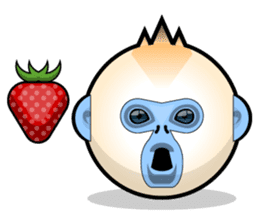 Snub Nose Stickers - Golden Monkey Emoji sticker #14668342