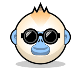 Snub Nose Stickers - Golden Monkey Emoji sticker #14668346